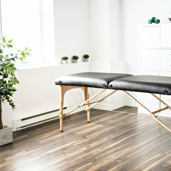Massageliege in der Massagepraxis Heilbronn