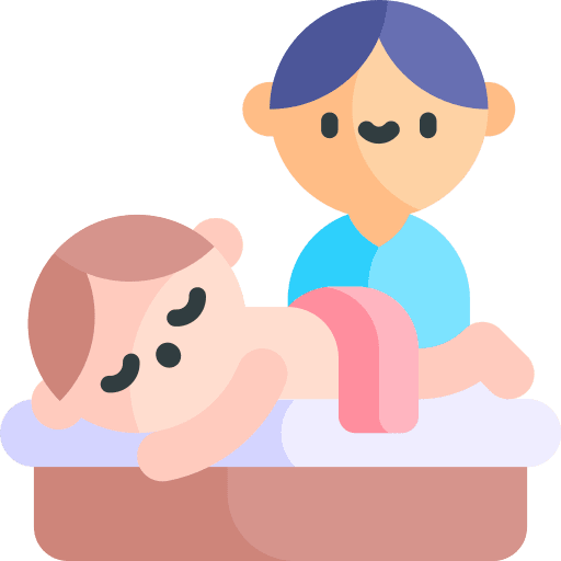massagetherapeut bei der arbeit