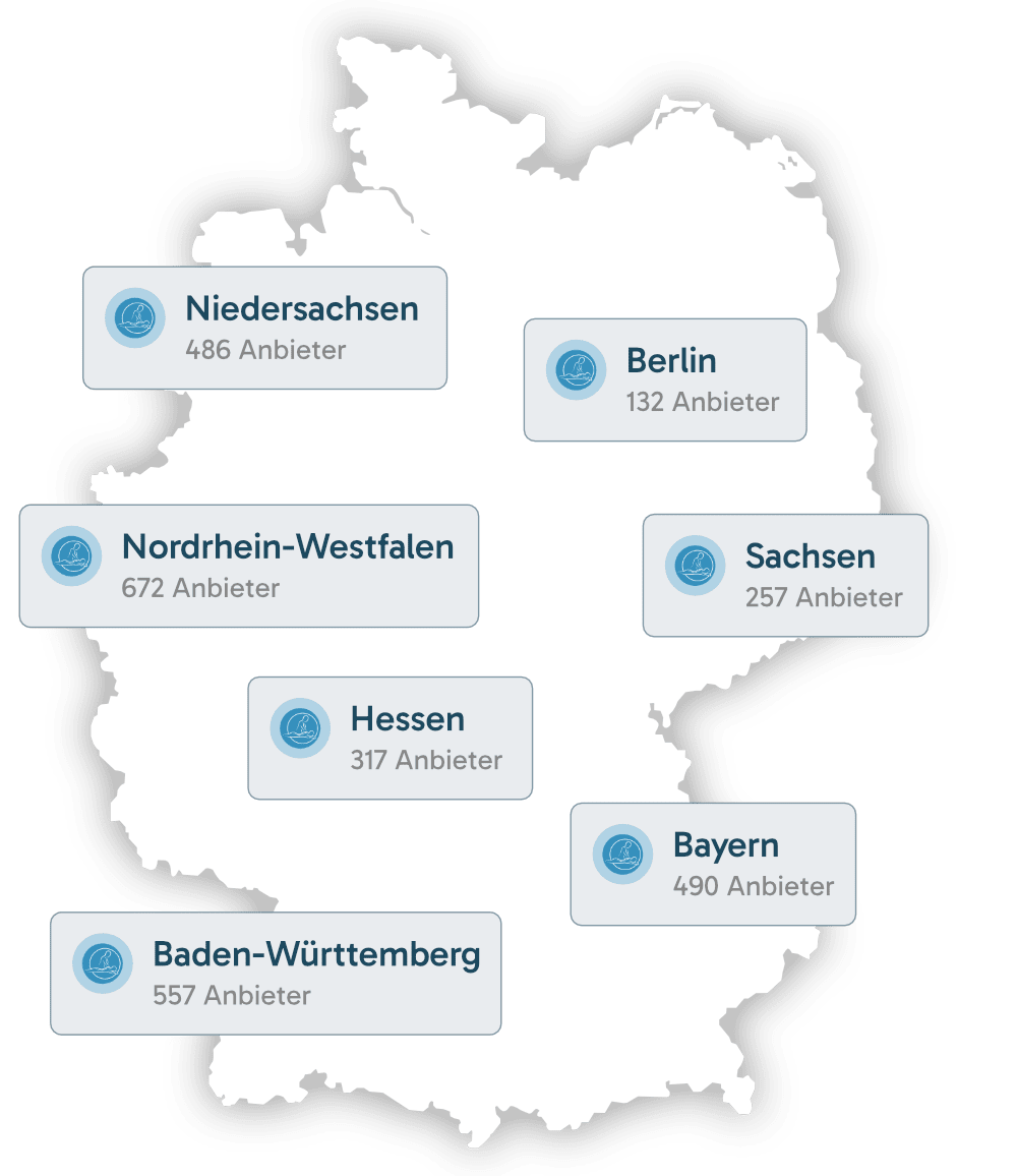 holyhands Karte Beste Massage je Bundesland